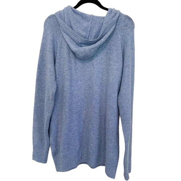 Aspen | Plus Size | Hoodie Sweater | Pale Blue - Picture 2 of 4